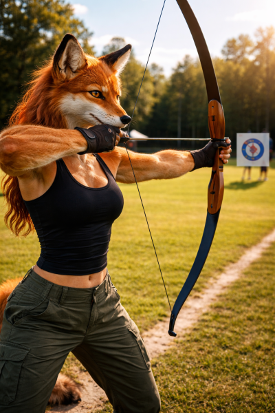 Image illustrant un personnage faisant un barebow