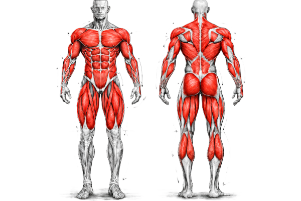 image illustrant les muscles travaillés pendant les Power clean