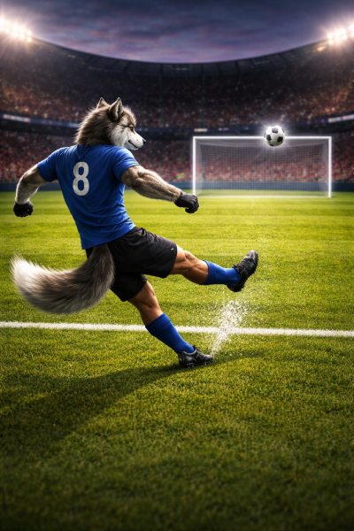 Image illustrant un personnage faisant un crossbar