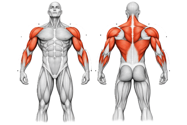 Muscles travaillés pendant les tirages dos