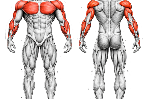 Pectoraux, triceps, deltoïdes antérieurs - Squelette