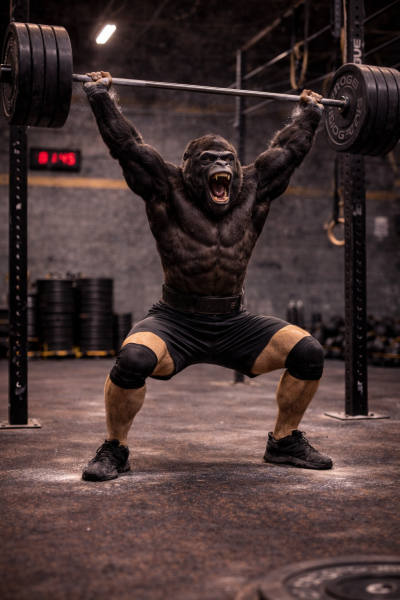 Image illustrant un personnage qui fait un Squat Clean
